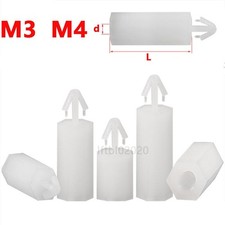 Solid Plastic Nylon Standoff Spacers High Quality Lock Push-In Clips For PCB New