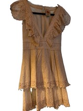Farm Rio Cotton Beaded Dress Xs