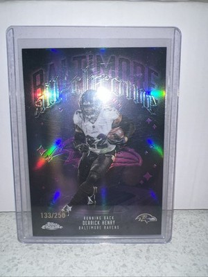 2025 Topps Chrome All-Chrome Derrick Henry  Ravens ACT-4 /250 Color Match 