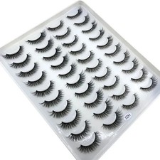 20 Pairs False Eyelashes Mink Natural Extensi...