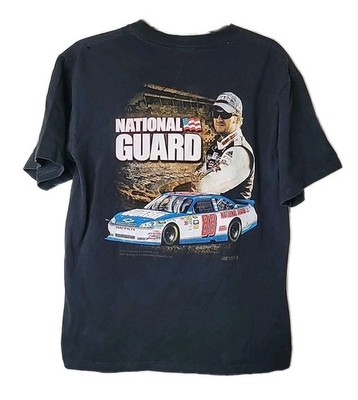Chase Authentics National Guard Dale Earnhardt Jr Nascar Crew Neck Size Medium