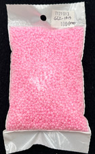 TOHO 11/0 GLASS ROUND SEED BEADS OPAQUE PINK 100 GRAMS COLOR OPAQUE PINK