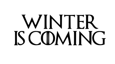 WINTER IS COMING Game of thrones inspired stark vinyl decal 