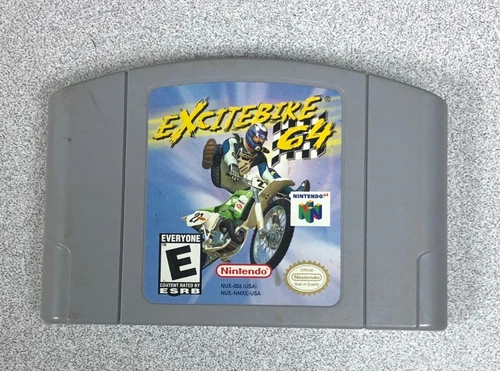 Excitebike N64 (Nintendo 64, 2000) Cartridge Only N64 Authentic Dirtbike