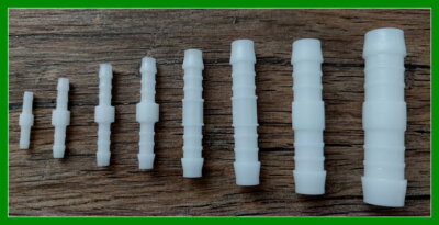 Schlauchverbinder gerade POM 3 mm - 16 mm Verbinder Kunststoff Schlauch Leitung
