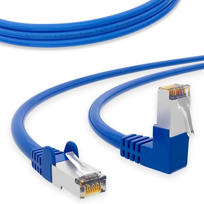 HB-DIGITAL Cavo patch CAT6 cavo di rete 90° cavo rotondo Ethernet LAN cavo Internet DSL Cat