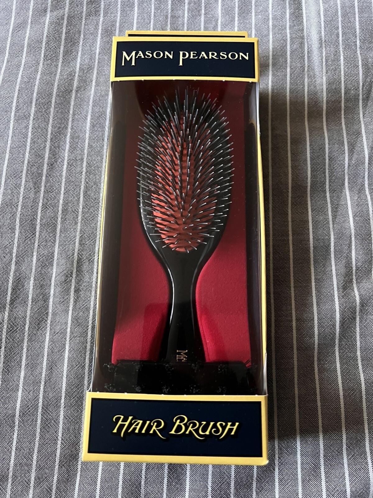 Mason Pearson Handy Bristle & Nylon BN3 Dark Ruby Hair Brush eBay