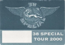 Vintage 2000 38 Special Concert Backstage Pass