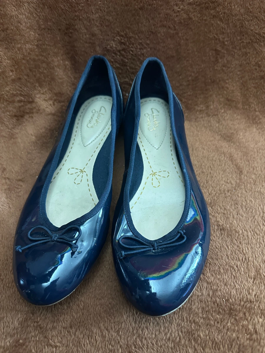 Clarks shop navy flats