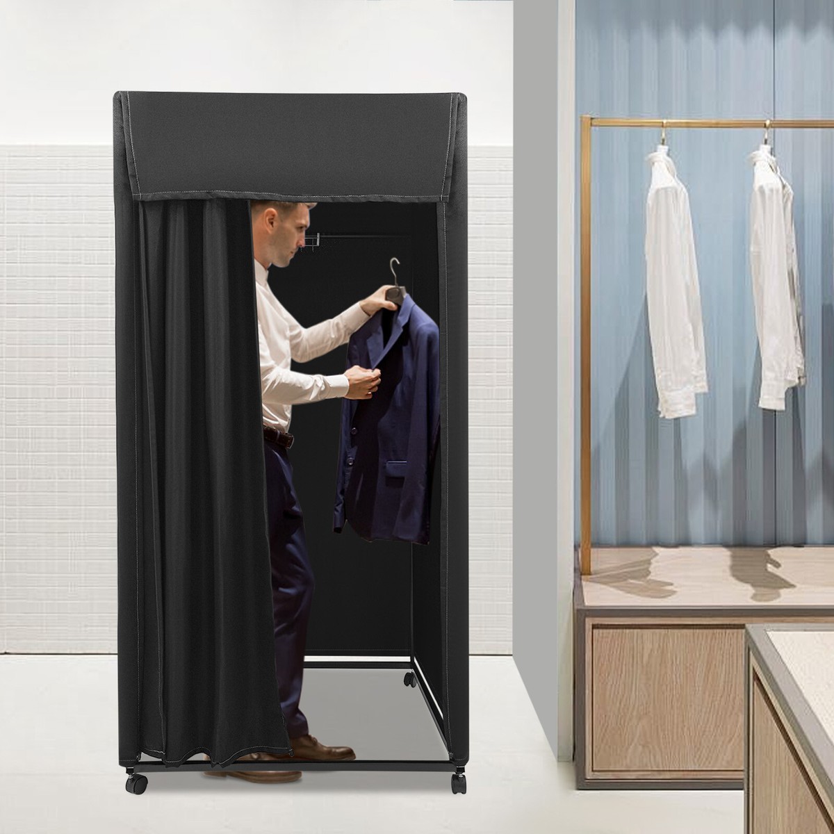 portable dressing room Change Room, Collapsible Fitting Room, Timber Changing Room, Room, Market Stall Change Room, Shop Fitting Room, Popup Shop Symple Stuff 78.74Inch Tall Fitting