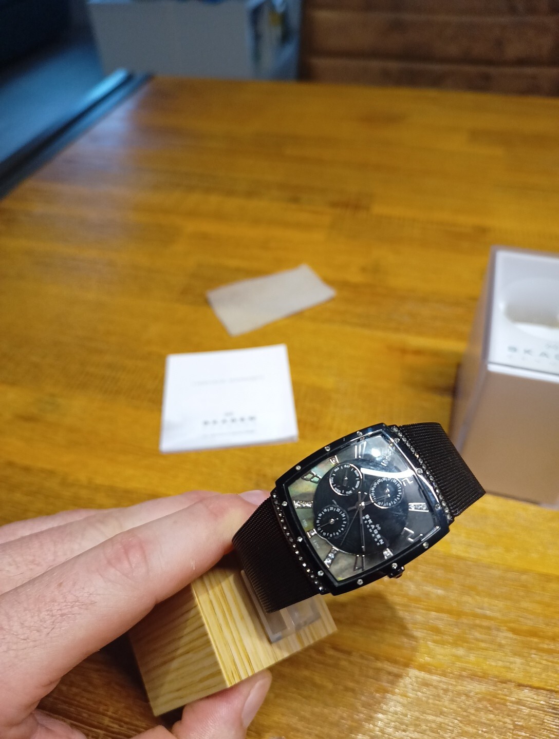 Skagen Women's Watch, Slim Line, 496SBBM, New Battery, Mesh Band, Full