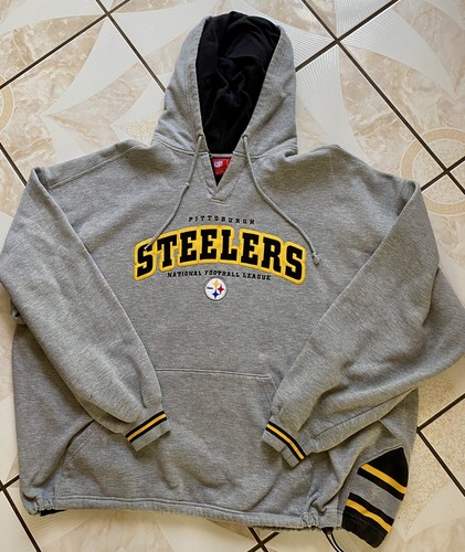 Pittsburgh Steelers Felpa con Cappuccio Uomo XXL Maglione Manica Lunga