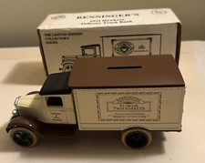 1992 Ertl Die Cast Metal 1931 Hawkeye Delivery Truck Bank by RENNINGER'S MIB