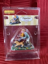 LEMAX VILLAGE LEARNING TO RIDE - ITEM # 82517 NIP - RETIRED