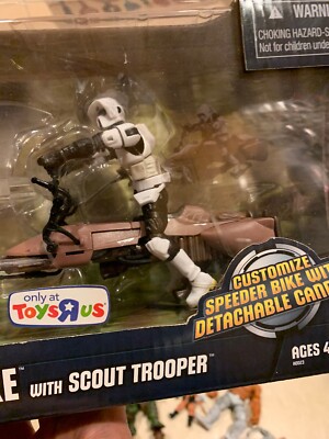 Hasbro Star Wars Speeder Bike With Scout Trooper Toysrus Ex