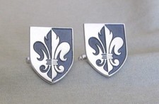 Men Vintage NEW ORLEANS SAINTS FLEUR de LIS CUFFLINKS Costume Jewelry H88