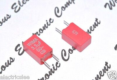 WIMA MKC4 3.3uF 3,3µF 100V 5/% pitch:22.5mm Polycarbonate Capacitor 2pcs