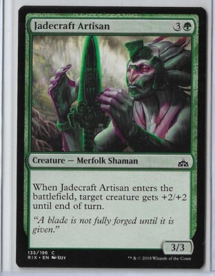 MTG Jadecraft Artisan Rivals of Ixalan (RIX) Common Magic Card #135/196  Unplayed