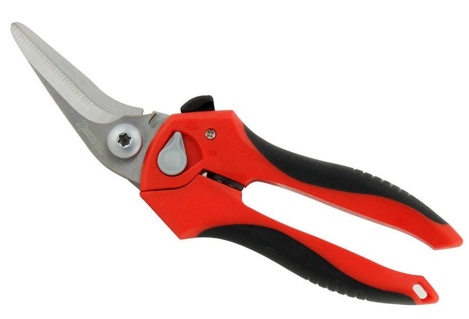 ANGLED Stainless Steel Garden Kitchen Shear Scissor Cutter Serrated Blade Garden