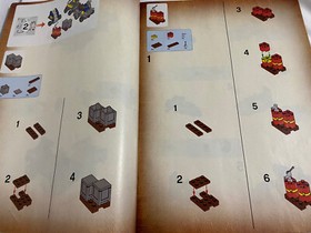 Lego Indiana Jones 7628 INSTRUCTION MANUAL BOOKS 1 & 2 ONLY 2008