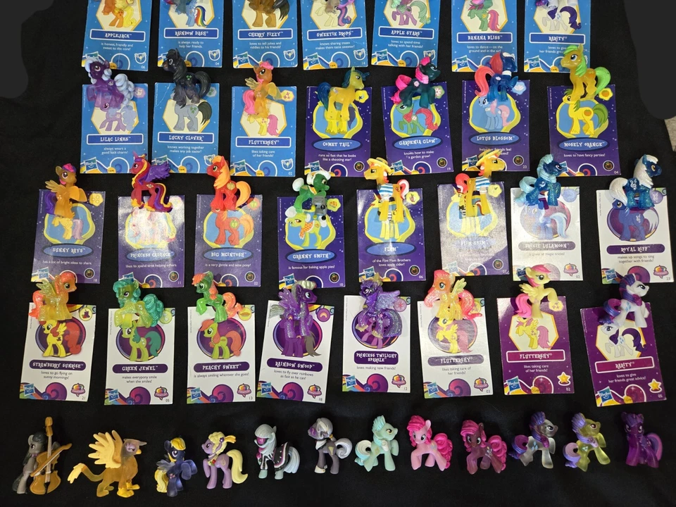 Lote de 57 mini figuras bolsa ciega My Little Pony G4 con tarjetas y duplicados 2010-12 Foto 4 de 4