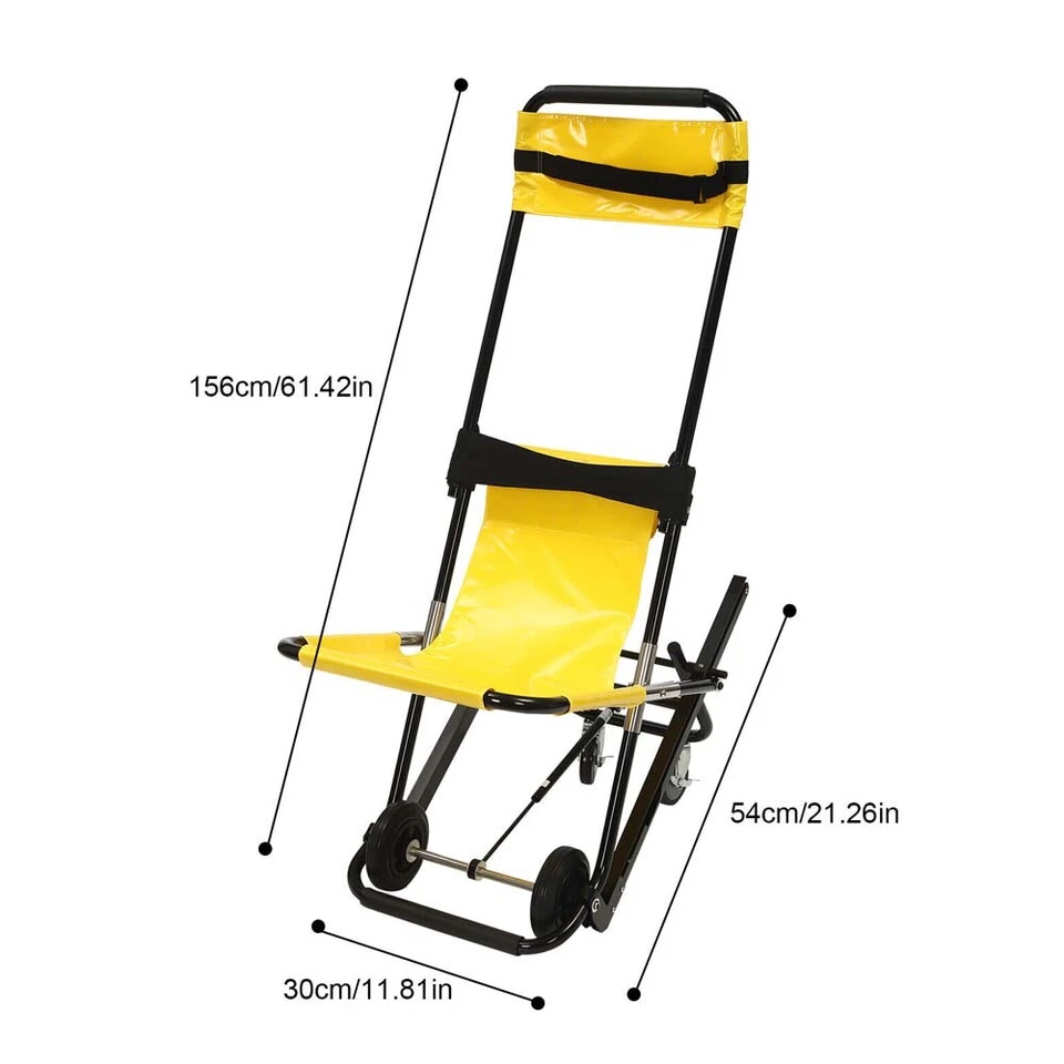 Manual Stair Climbing Wheelchair Lift Portable Folding Stairlift Elevator 350lbs - image 3 of 4