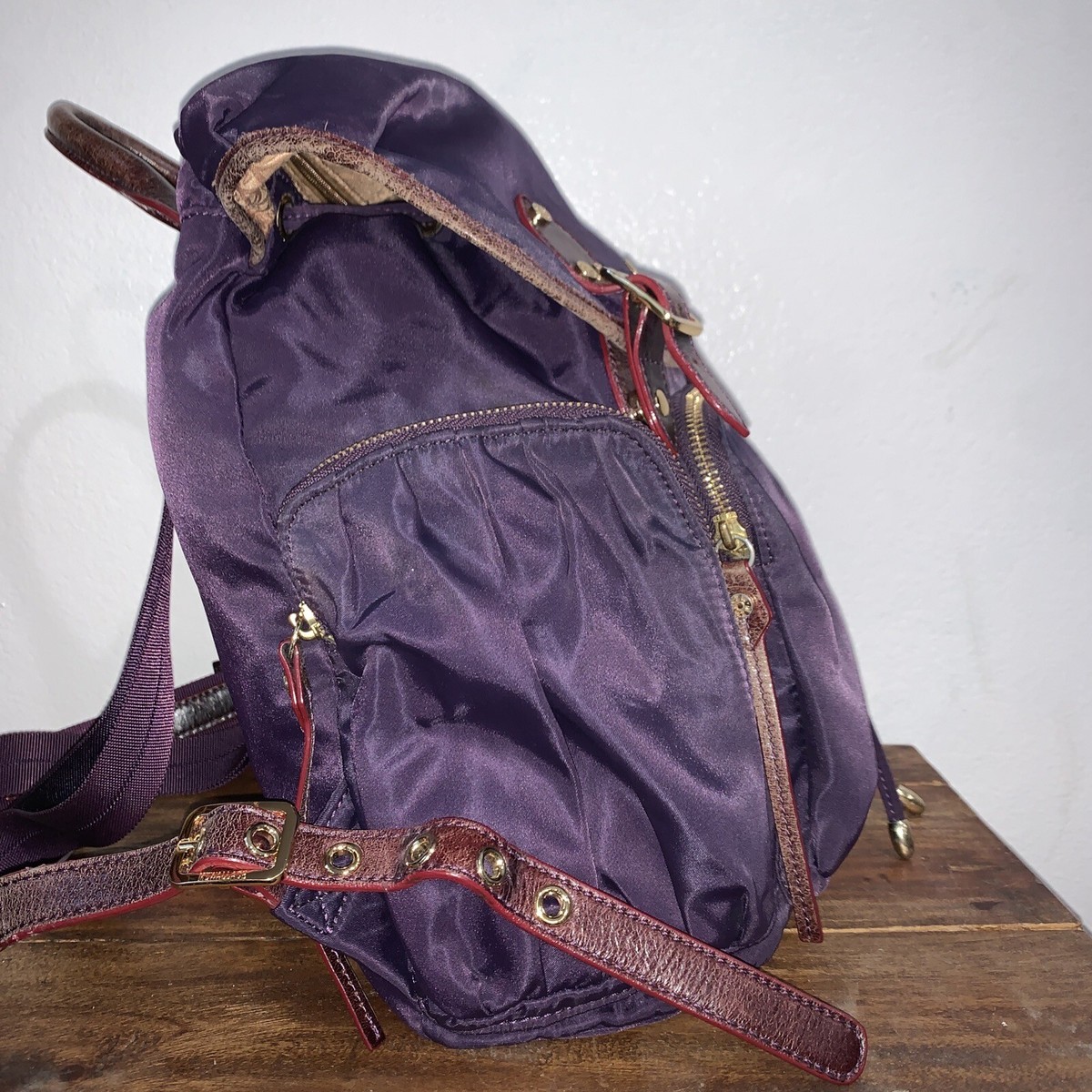 MZ Wallace Marlena Plum Purple Nylon Backpack | eBay display picture 1