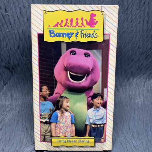 Barney And Friends Caring Means Sharing VHS Tape 1992 Time Life Cartoon Video - Picture 2 of 8