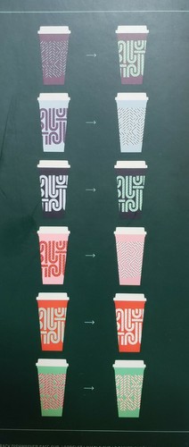 Starbucks Reusable 6 Color Changing Hot Cups Holiday 2020 Zuckerstangen Neu - Bild 3 von 10