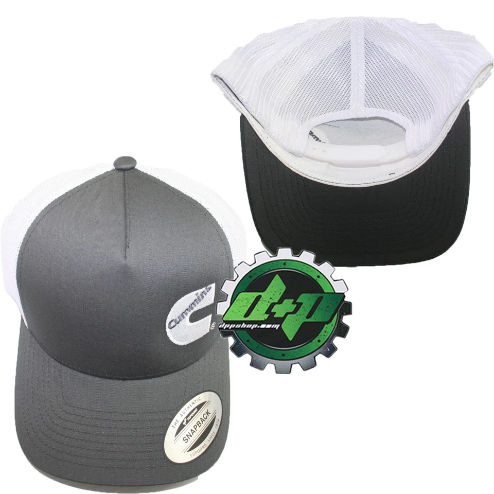 Cummins водитель грузовика сетки лето cummings шляпа бейсболка застежка назад серый и белый - Изображение 2 из 2