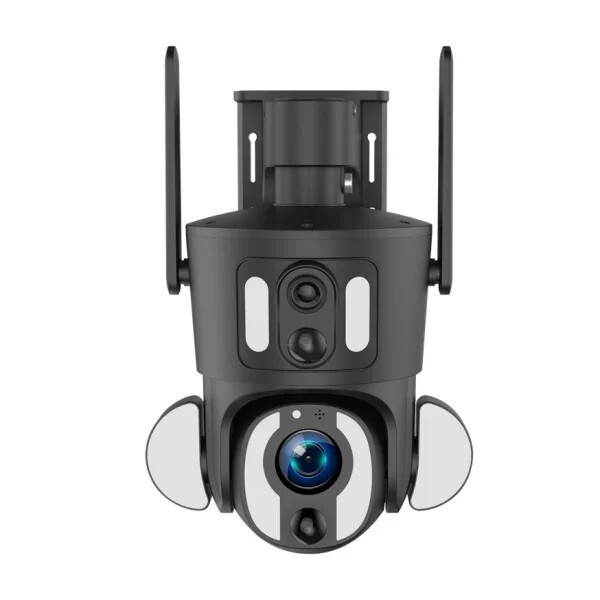 4G LTE Cellular Solar Security Camera Outdoor 4K 360&deg; PTZ Wireless with SIM Card
