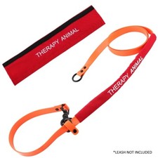 THERAPY ANIMAL Leash Sleeve Wrap Embroidered Cuff Therapy Dog ALL ACCESS CANINE