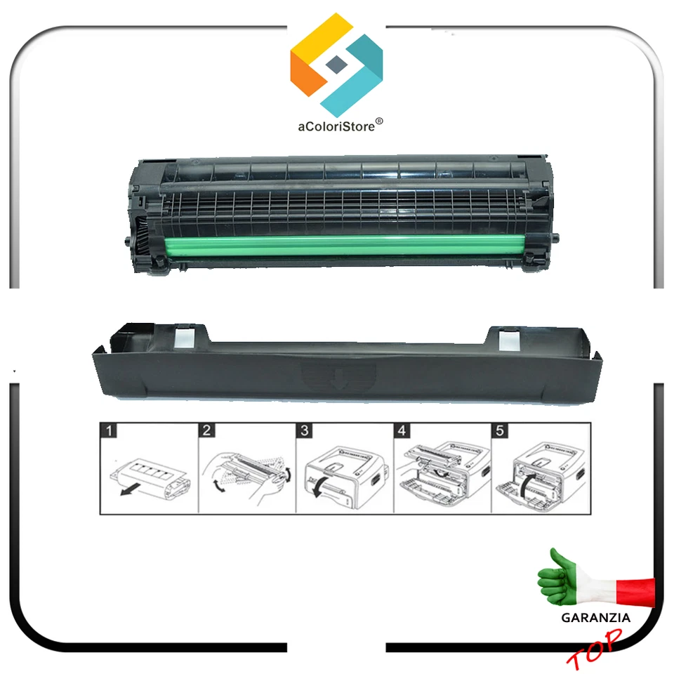 Toner per Samsung MLT-D1042S ML1660 ML1665 ML1670 ML1675 ML1860 ML1865 SCX 3200 - Immagine 3 di 4