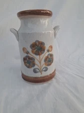 Vtg Farmhouse Flower Pot Sigma Portugal Stoneware Vase Cottage Core Rustic