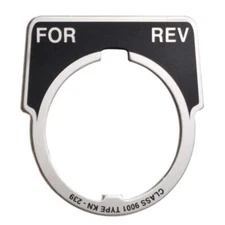 9001KN239 - Schneider Electric 30mm Aluminum Legend Plate, Black Field, Silver L