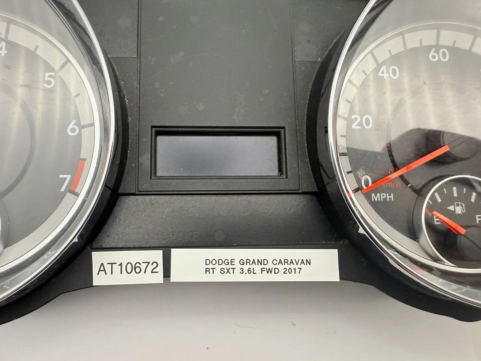 Medidores de cuadro de instrumentos velocímetro OEM 15-18 Dodge Grand Caravan RT SXT 3,6 L Foto 4 de 4