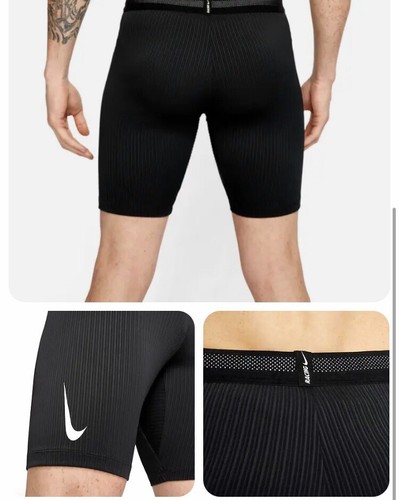 Nike AeroSwift 1/2-Length Running Tights DA1429 010 Black Mens XXL Dri F | eBay