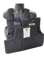 Green2 Tactical Black Vest With Level 3a Soft Armor Inserts