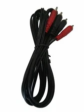 9 FT RCA Dual Audio Cable Male to Male Stereo Patch Cable Black