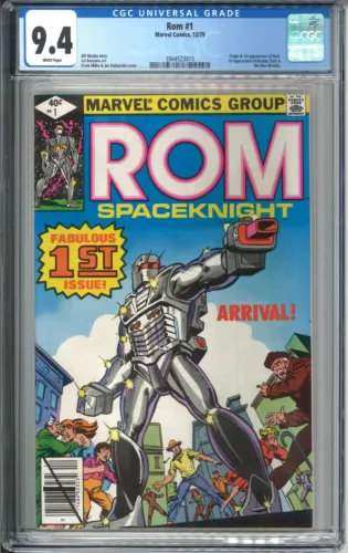 Rom #1 CGC 9.4 NM WP 1979 Marvel Comics Based on Parker Brothers Spacenight Toy
