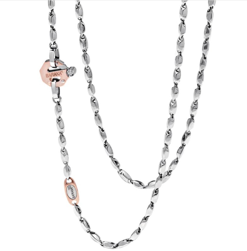 Мужское колье BARAKA GC221721BIDB550002 из коллекции Nexus с золотой цепочкой и бриллиантами