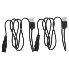 2pcs USB Portable Shaver Power Cord Razor Charging Cord Razor Supplies