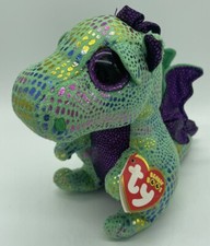 Ty Beanie Boos - CINDER the Green Dragon 6 Inch Plush Stuffed Animal W Tags