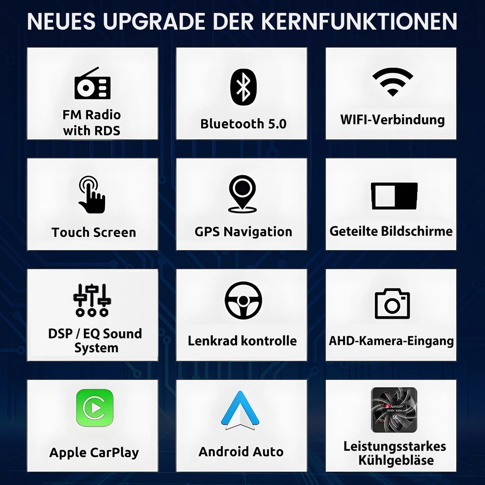 Für VW Touareg 7L Bj. 2002-2009 Autoradio Navi GPS 2+64GB SWC Android 13 RDS BT - Bild 3 von 4