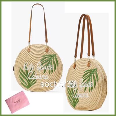KATE SPADE SUNKISS CABANA STRAW MEDIUM TOTE DUSTBAG INCLUDED K7694 NWT $298