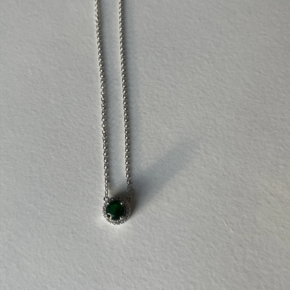 Collar de plata de ley con diamantes simulados Epiphany Diamonique  Foto 3 de 4