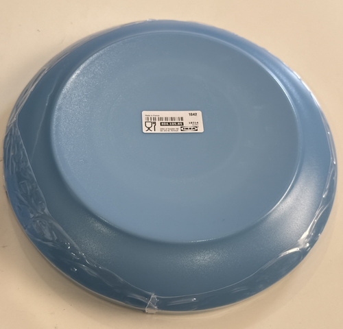 Lot of 4 IKEA Besegra Light Blue Dessert Plates Dinnerware Tableware NEW - Picture 9 of 14