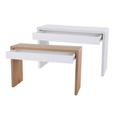 SVITA ANGULAR Schreibtisch mit Schublade Schminktisch Frisiertisch 120x40x76 cm 