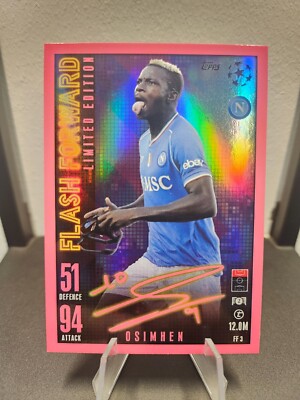 Victor Osimhen 2023-24 Topps UEFA Club Competition Flash Forward SSC Neapel