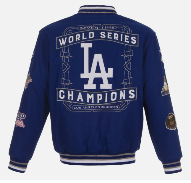 Los Angeles Dodgers ワールドシリーズジャケット Los Angeles Dodgers 7-Time World Series Champ Rever Comm Mens Wool